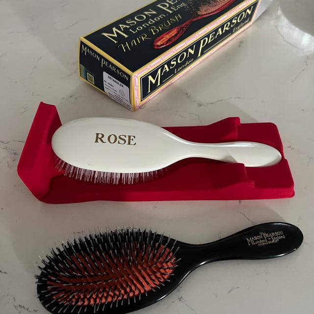 Mason Pearson Pocket Mixture Hairbrush-dark Ruby - Etsy