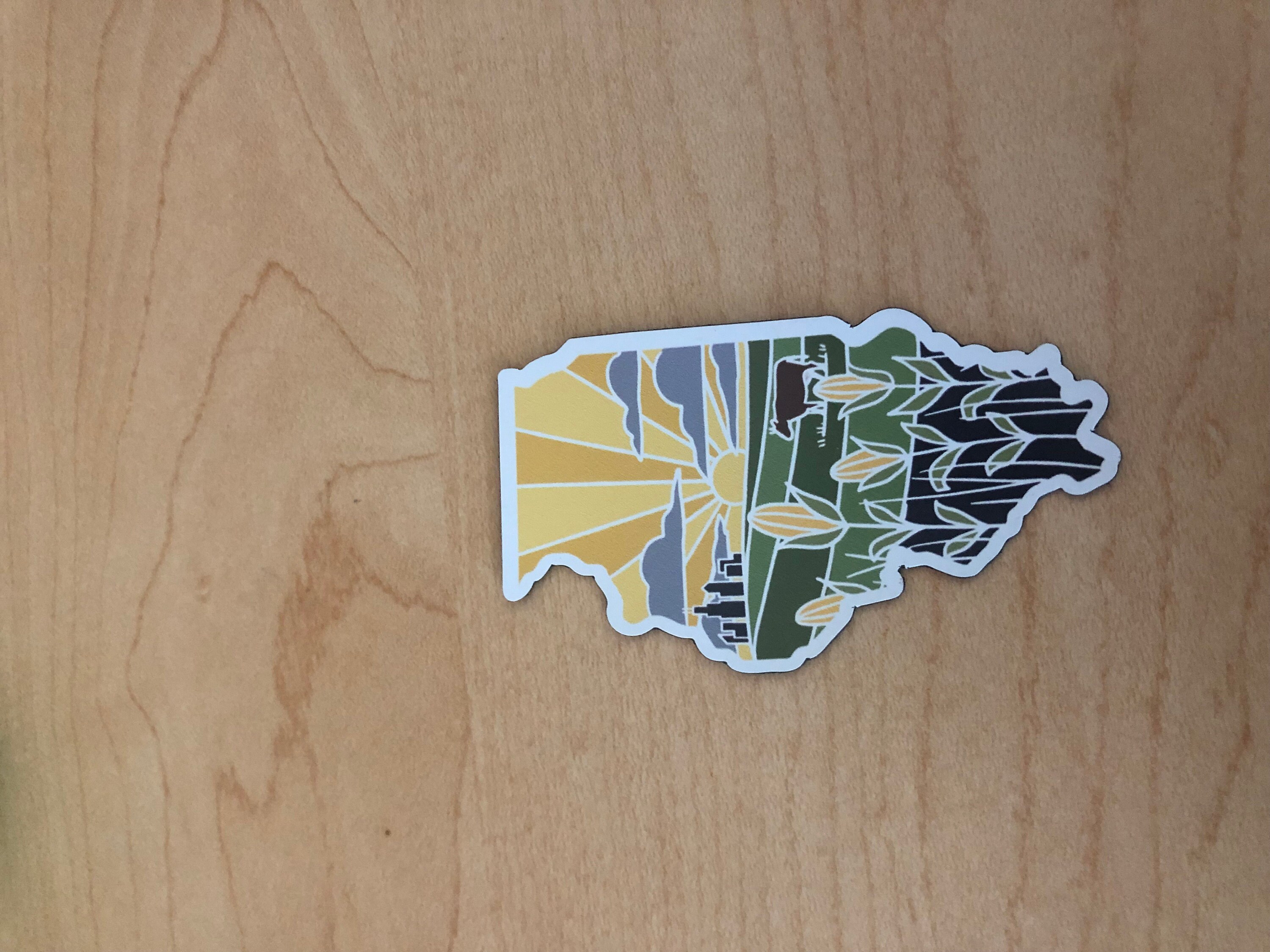 Illinois Car Magnet | Weatherproof State Magnet | Outdoorsy Magnet | Locker Magnet | Fridge Magnet | Weatherproof Magnet | 3&quot; and 3.5&quot;