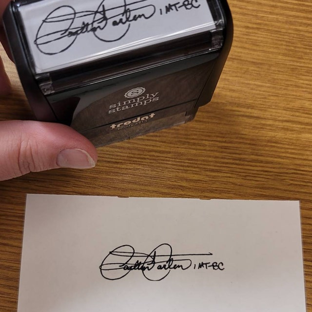 1Z9W15X IMPRINT360, Custom Signature Stamp (Personalized Name