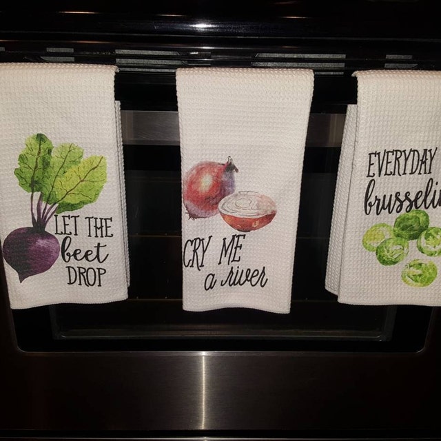 Vegetable Decor Funny Kitchen Towels – Do Take It Personally