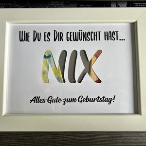 Geldgeschenk Geburtstag Du wolltest doch NIX oder Etsy.de