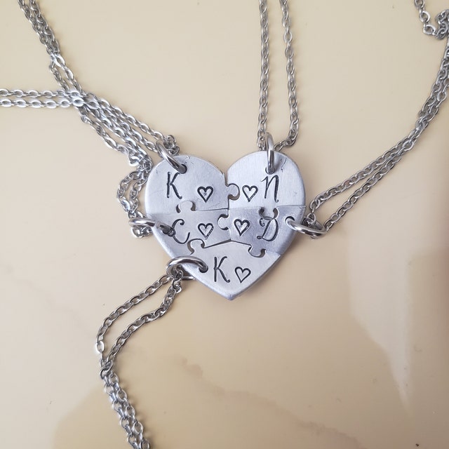 FaithHeart Collana Puzzle Personalizzata Con Nome – Regalo Originale Per Fidanzati, Amici E Famiglia – Gioiello In Acciaio Inossidabile 316L Antiallergico - 3