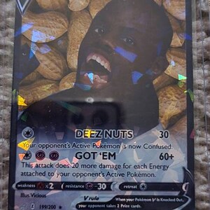 Deez Nuts Meme Pokemon Card - Etsy