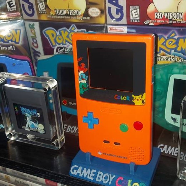 GameBoy Color Pokemon orange bleu Coque de boîtier de remplacement pour GBC  -  France