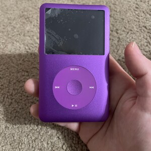 Custom Taptic Modded 1TB Alĺ Purple Ipod Classic 7th Gen - 3000mah