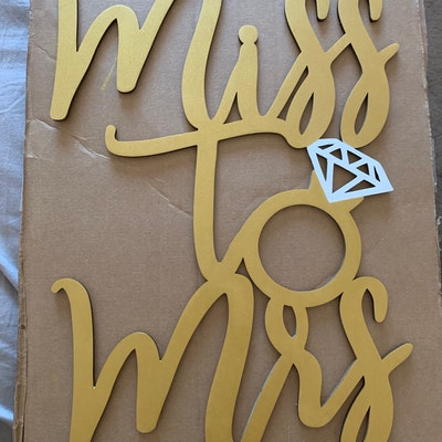 Miss to Mrs Wooden Sign / Bridal Shower / Future Mrs. / Bride Gift ...