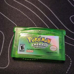 GBA ポケモン エメラルド バージョン 交換用ラベル デカール ホイル