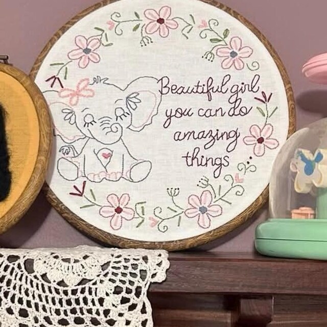 Psalm 23:3 Embroidery Kit – He Restores My Soul Wildflower