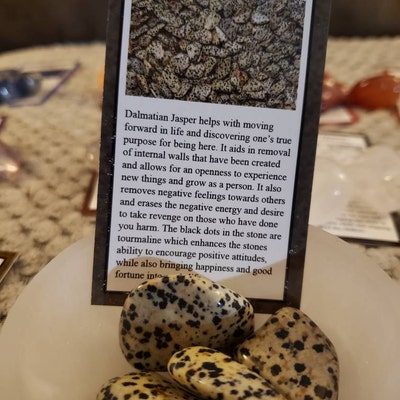 thumbnail image 2 of Tumbled Polished Natural Gemstones Set With Educational ID Sheet 2 of 9