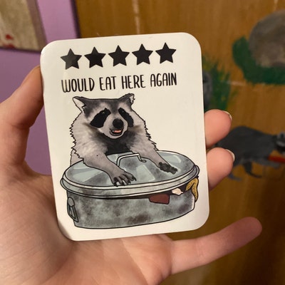 Ghost Raccoon Sticker, Halloween Spooky Vinyl, Cute Car Decal, Trick or ...