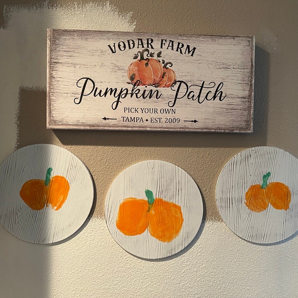 Personalized Pumpkin Patch Sign IV main image 1