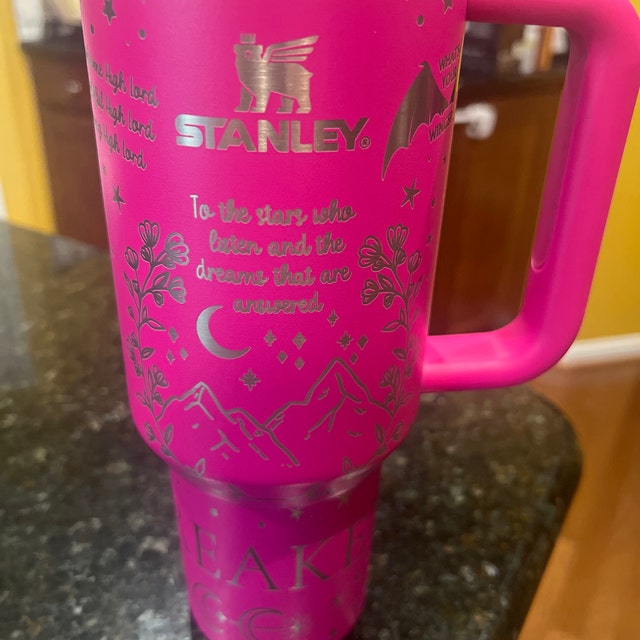 Pink Dusk 40oz Stanley Cup – Mighty Fine Laser Design