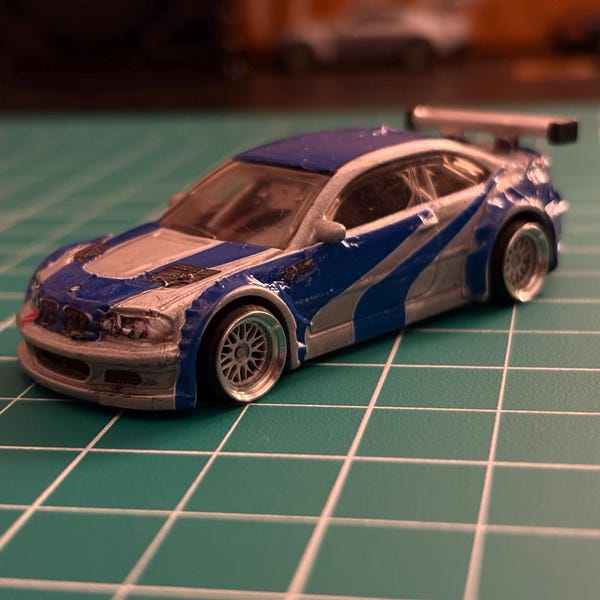 BMW M3 GTR Need for Speed Most Wanted Waterslide Decals 1:64 for HW E46 ...