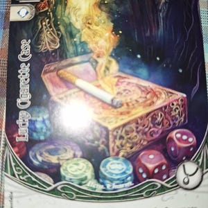 Lucky Cigarette Case (asset) - Compatible With Arkham Horror LCG - High Quality Proxies - Fanmade - Full Art