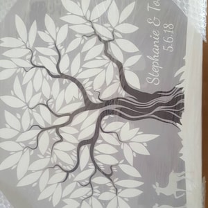 Wedding Guest Book Tree, Wedding Guest Book Alternative Canvas, Rustic ...