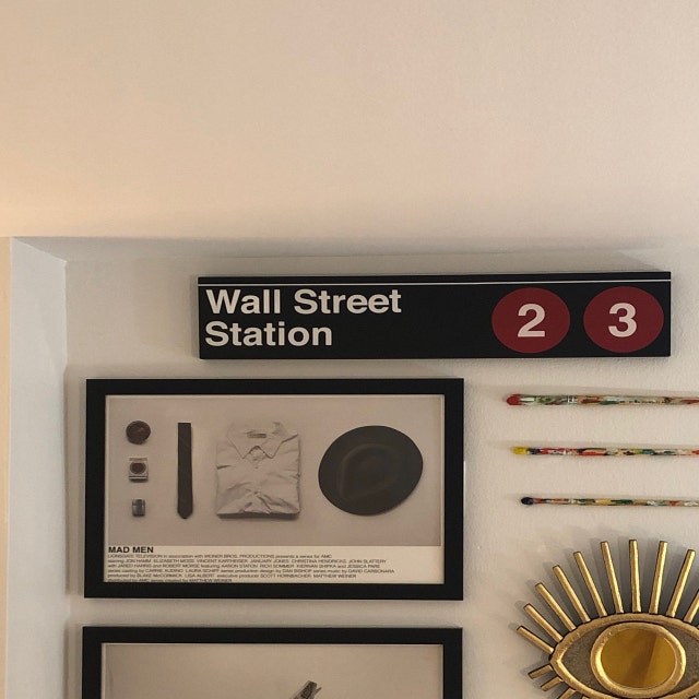Wall Street Station - New York City Subway Sign - Replica Sign