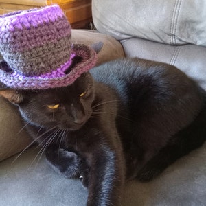 Crochet Pattern: Top Hat for Cats, Crochet Top Hat Pattern With