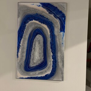 Crystal Geode Resin Glass Quartz Painting Agate Abstract