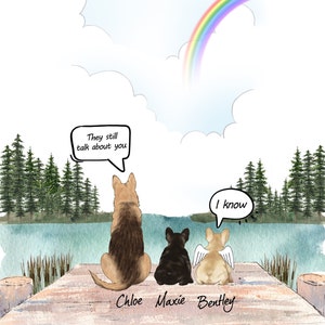 pics Dog Meme They Still Talk About You personalized dog memorial gift dog mom dog lover gift custom dog portrait they still talk about you digital print