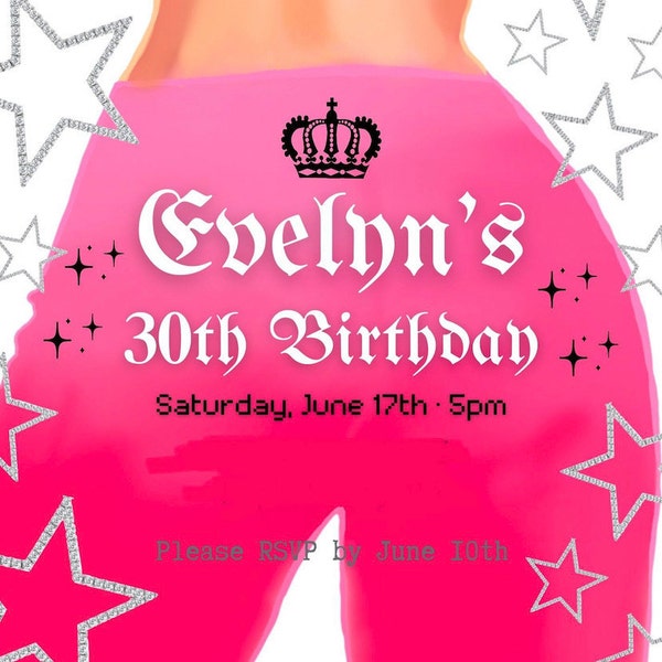 Hannah Montana Birthday Invitation, Hannah Montana Invitation, Editable