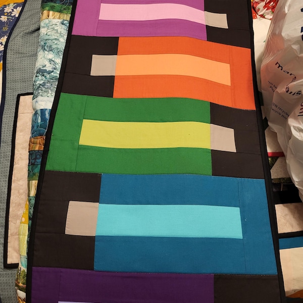 Stacked Quilt Pattern: Easy Beginner Table Runner or Wall Hanging (PDF ...