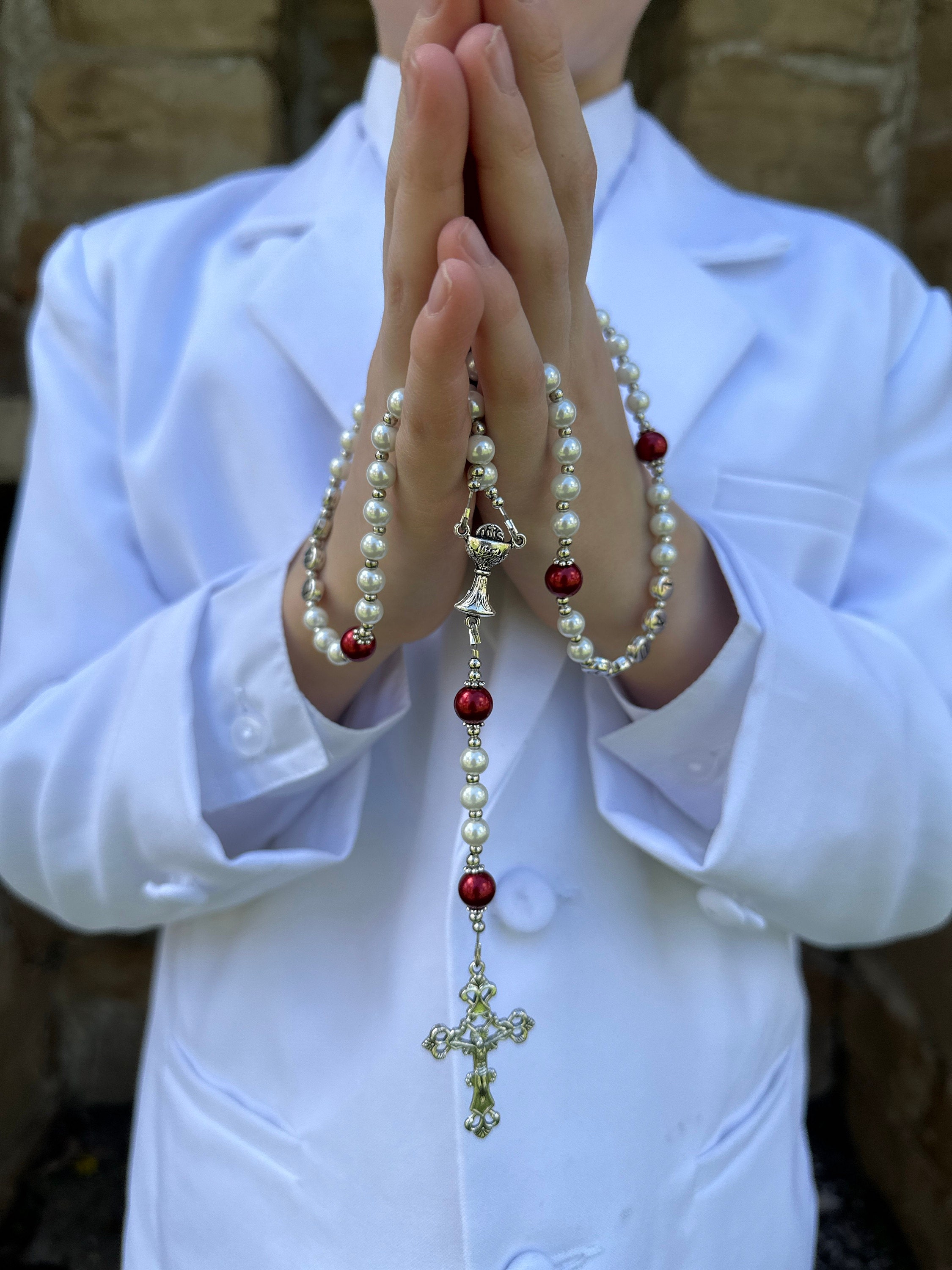 Personalized Rosary | Custom Rosary | Baptism Rosary | First Communion Rosary | Handmade Rosary |  Catholic Rosary
