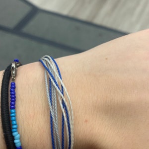 Blue Friendship 10 Pack | Blue String | Waterproof Bracelets for Men | Men's Stylish Jewelry & Accessories | Pura Vida