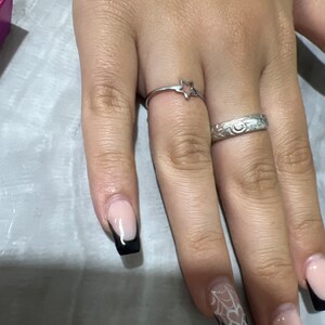 Stainless Steel Silver Star Ring, Silver Star Outline, Sizes 6-10 ...