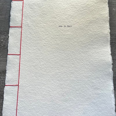 100% Indian Cotton Rag Handmade Paper Custom Typewriter Print A4/A5/A6 ...