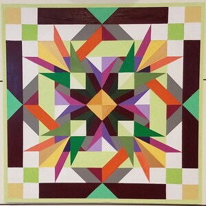 Winter Barn: Barn Quilt Pattern and Directions for Painting - Etsy