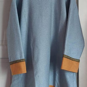 Early Medieval Scandinavian Birka Wool Tunic With Woven Trim