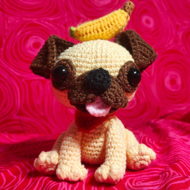 パグ犬の編みぐるみ編み図 - Etsy 日本