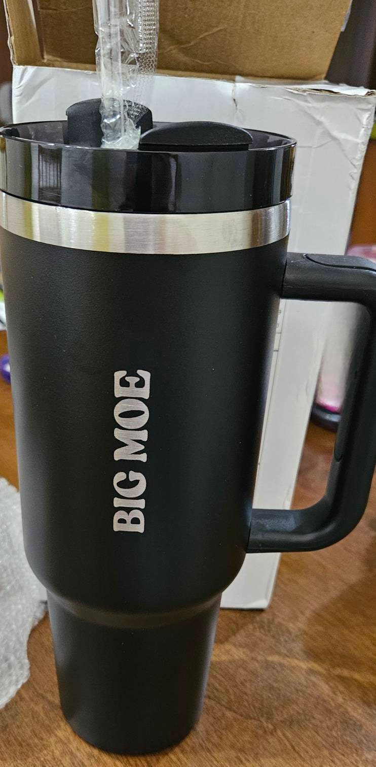 Personalized Birth Flower 40oz Tumbler | Custom Bridesmaid, Mom, Gift for Girls' Trip & Vacation