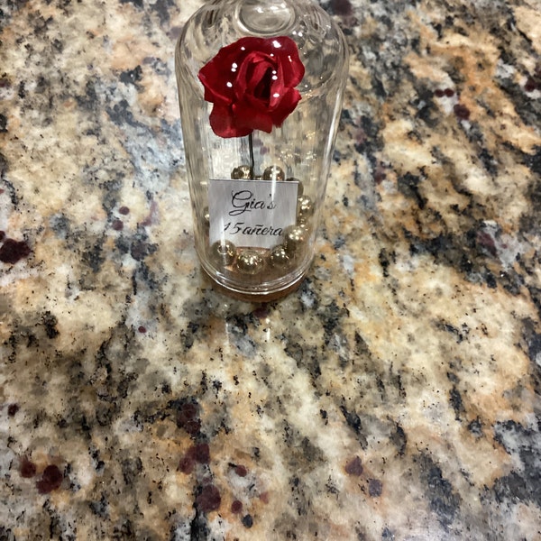 Beauty and the Beast Mini Glass Wedding Favors for Guests, Wedding ...