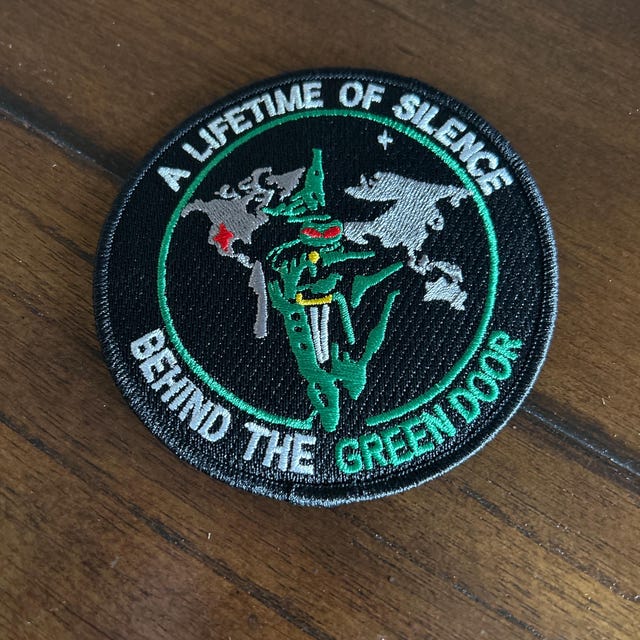 Behind the Green Door Military Space Intelligence Patch USAF Space