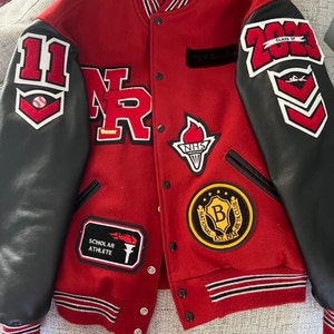 Letterman Jacket Inserts Sports/academic Embroidered Inserts - Etsy