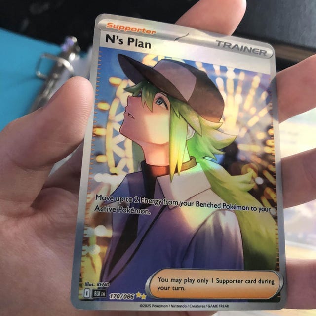 N's Plan Full Art Holo Trainer Pokemon Proxy Card Not Real Novelty Gift - Etsy N's Plan Full Art Holo Trainer Pokemon Proxy Card Not Real Novelty Gift - Etsy