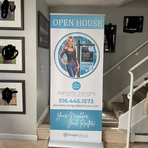 33" X 81" Custom Retractable Banner for Trade Show Exhibits, Events ...