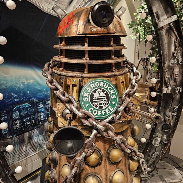 Doctor Who Starbucks Sign - Dalek - Skarobucks - Coffee Bar Sign - Etsy
