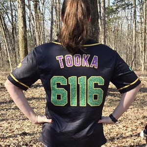 Personalized Mardi Gras Baseball Jersey, Custom Name and Number