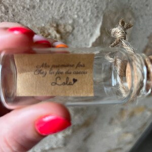 Fiole en verre personnalisée contenant pour mèche de cheveux bébé souvenir  cadeau maternités premières cordon fois coupe naissance présent -   France