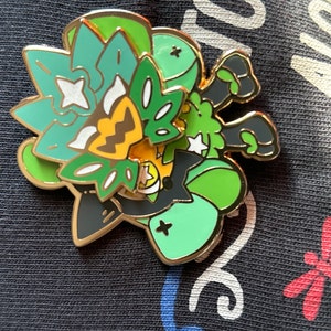 Pokemon Tyranitar Hard Enamel Pin Heart Gold Soul Silver - Etsy