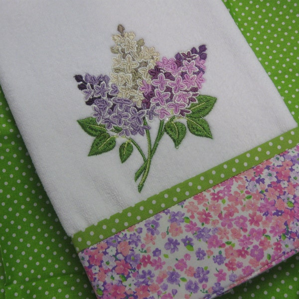 Lilac Machine Embroidery Design - 2 Sizes - Etsy