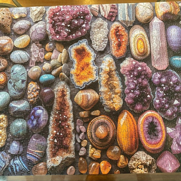 The 1000 Piece Jigsaw Puzzle for Adults - Colorful Crystals and Healing ...