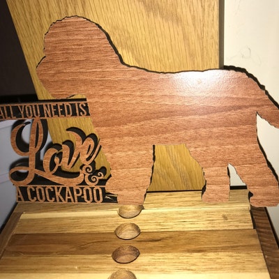 Cockapoo Plaque Wooden Cockapoo Plaque All You Need is Love & a ...