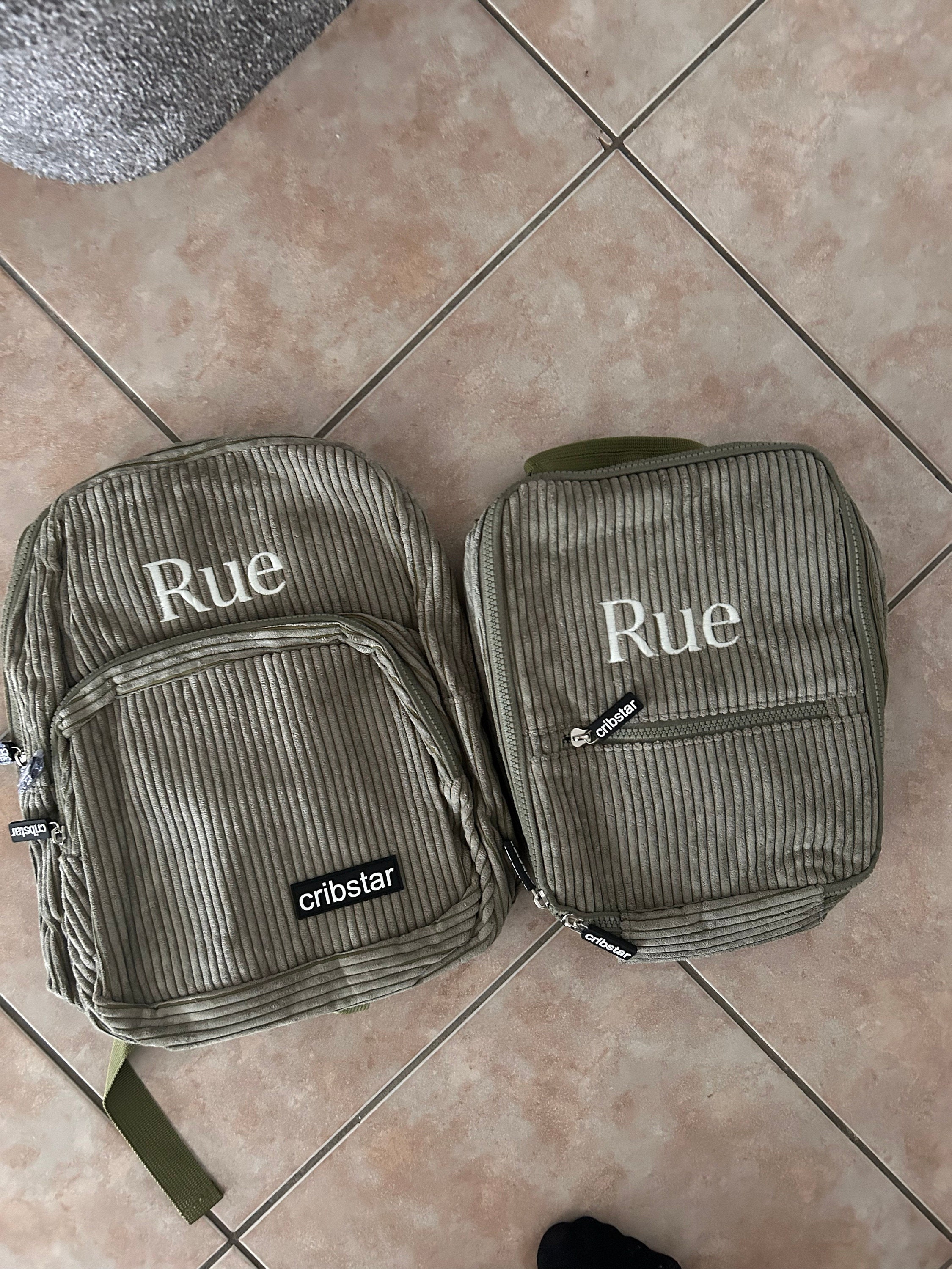 Personalised Retro Corduroy Lunch Bag