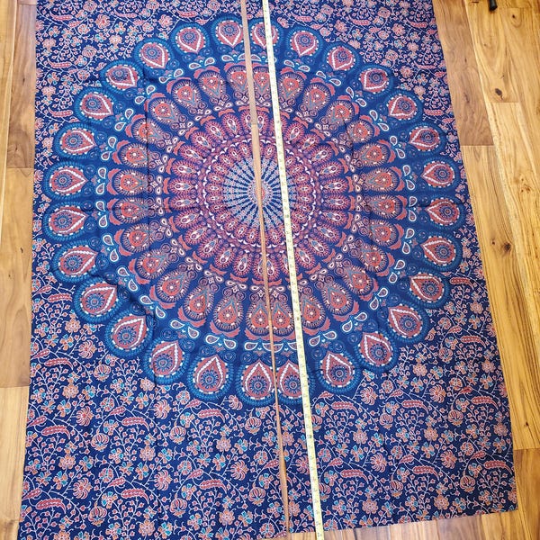 Lot 15 Tentures Murales Mandala Indiennes - 85x55 Pouces - Coton Imprimé Main