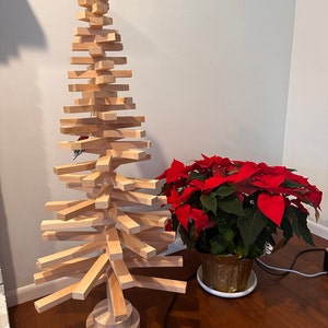 Wood Christmas Tree, Height 210 Cm, 83 Inch, Wooden Safe Tree ...