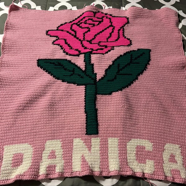 Personalized Crochet Graphgan Pattern, Custom Floral Corner to Corner ...