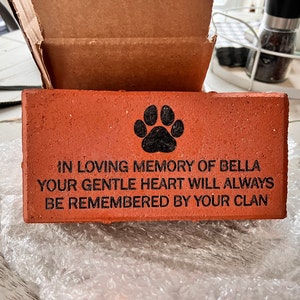Engraved Brick, Personalized Engraved Permanent Memorial Brick for ...